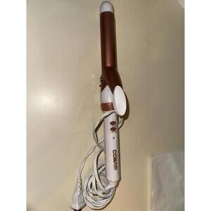 “Conair Curling Iron – White & Rose Gold – Turbo/Power – Tested & Working
